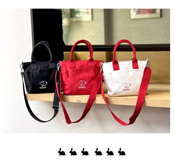 Nice canvas tote bag lady fashion handbag girl shoulder bag shopping bag - 图片 5