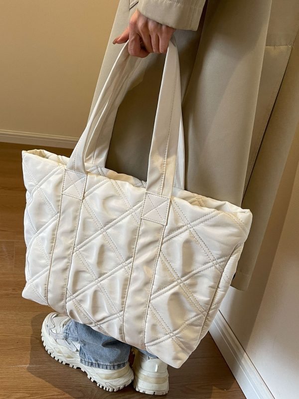 High quality tote bag fashion lady handbag winter shopping bag - 图片 6