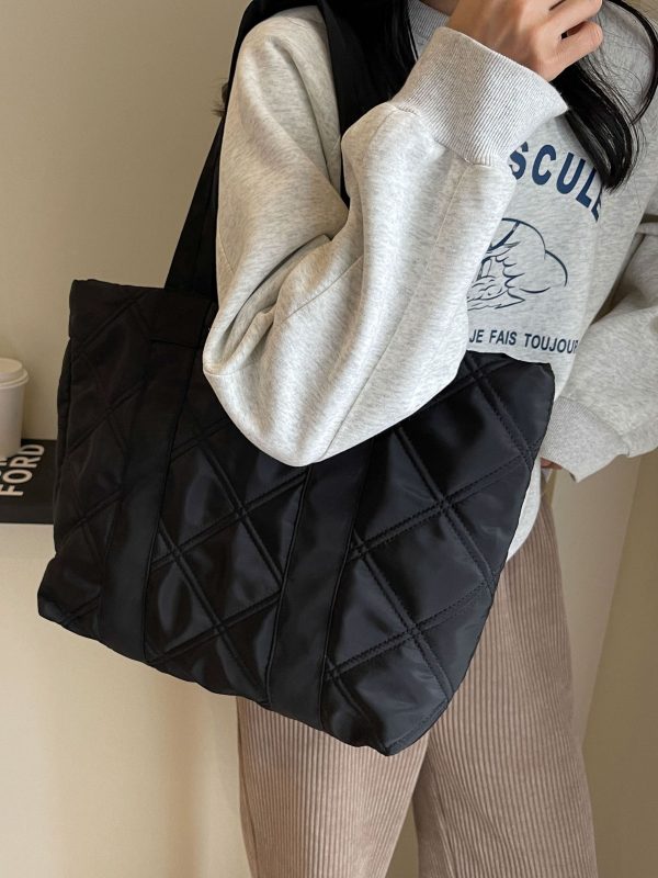 High quality tote bag fashion lady handbag winter shopping bag - 图片 7