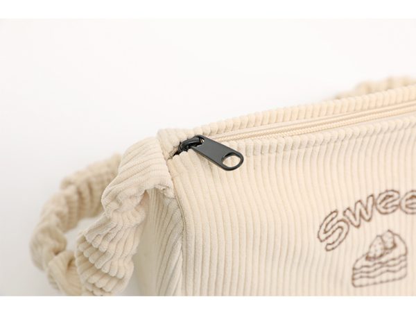Corduroy fabric crossbody bag sling bags  mini messenger bag  shoulder waist pouch - 图片 7