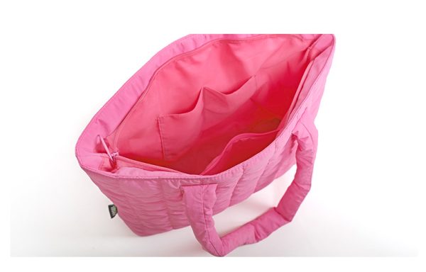 large capacity tote bag Printing logo shopping bag winter embroidery handbag shoulder bag - 图片 9