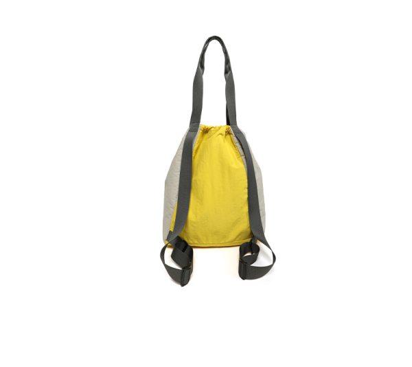 Nylon double colors school bag solid backpack bookbag travel bag - 图片 10