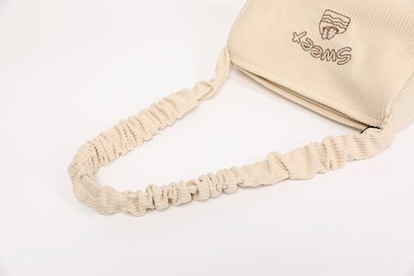 Corduroy fabric crossbody bag sling bags  mini messenger bag  shoulder waist pouch - 图片 8